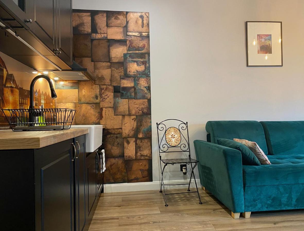 Apartament Zielony Lub Bursztynowy Z Parkingiem Stare Miasto Gdaňsk Exteriér fotografie